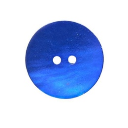 Perlemorsknap Blå 22 mm