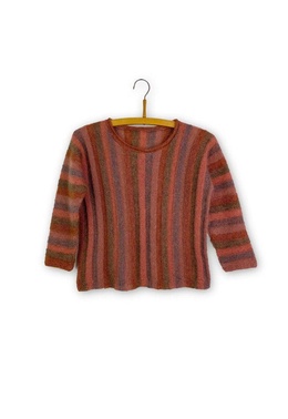 Strikkeopskrift til bluse, der er designet af Marianne Isager