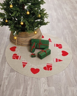 Broderi-kit til juletræstæppe