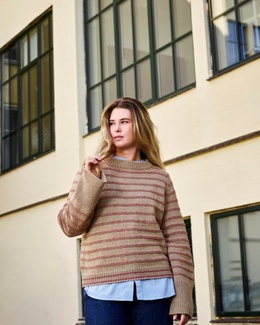 Strikkeopskrift til en basis bluse med raglan