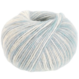 Garn Natural Alpaca Pelo 203 Råhvid/Lyseblå meleret