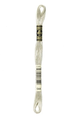 Broderigarn Mouline Spécial 25 "Amagergarn" farve 644 Gråbeige