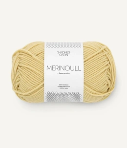 Garn Merinoull 2122 Gul Månesten