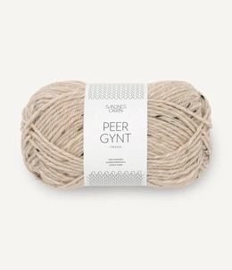 Garn Peer Gynt 2730 Beigemeleret Natur Tweed