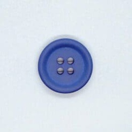 Blå knap med 4 huller