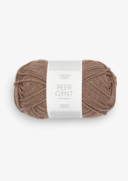 Garn Peer Gynt 2572 Lys Brunmeleret