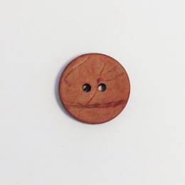 Kokosknap Brændt Orange 12 mm