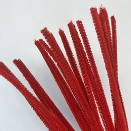 Julerøde piberensere 6 mm