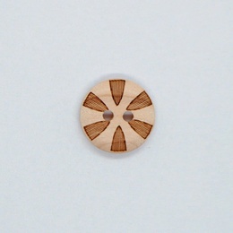 Træknap med mønster 15 mm