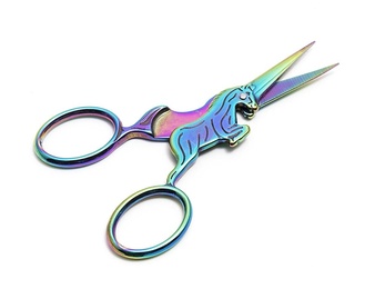 Regnbuefarvet Enhjørningsaks