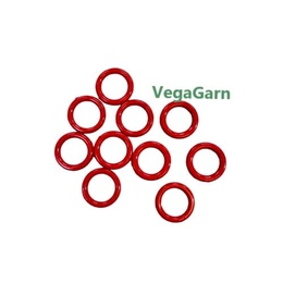 Røde plastringe 16 mm til julekalender