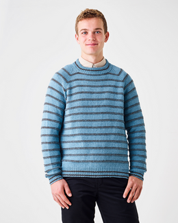 Strikkeopskrift til en Herreraglan med vrangriller