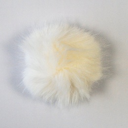 Pompon 120 mm silkefarvet