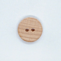 Mat lakeret træknap med 2 huller 22 mm