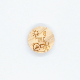 Træknap med traktor