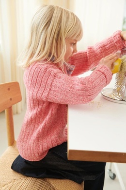 Strikkeopskrift til sweater i ribstrik