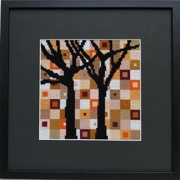 Broderi Skoven om vinteren