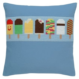 Broderikit til pude - Smagen af sommer