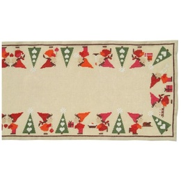 Broderikit til Juleløber Kys Mig - Grøn