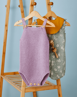 Strikkeopskrift til Romper i retstrik