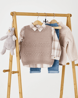 Strikkeopskrift til vest med sømandsbobler