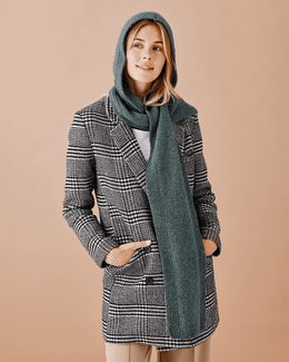 Strikkeopskrift til et hættetørklæde