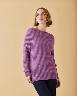 Strikkeopskrift til Bluse med sadelskulder og struktur