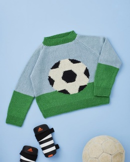 Strikkeopskrift til en fodboldbluse