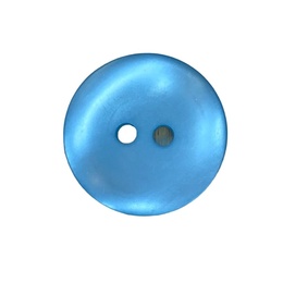 Blå plastikknap 18 mm