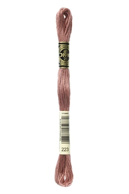 Broderigarn Mouline Spécial 25 "Amagergarn" farve 223 Rosa