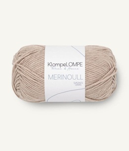Garn KlompeLompe Merinoull 2650 Beigemeleret