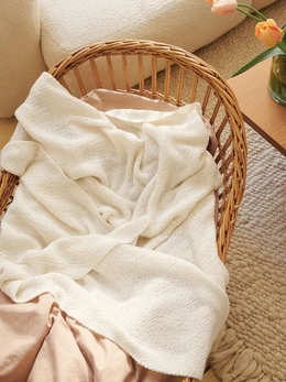 Rilletæppe en let strikkeopskrift til et babytæppe