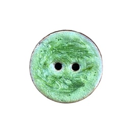 Kokosknap med malet forside Grøn