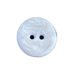 Kokosknap med malet forside Hvid