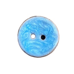 Kokosknap med malet forside Lyseblå