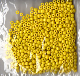 Glasperler / Rocailles 2,5 mm Limegul