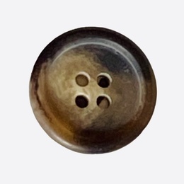 Brun bedstefarknap af plastik 20 mm