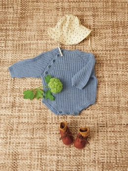 Strikkeopskrift til sommerbody til baby