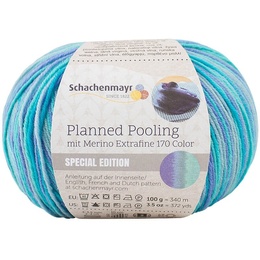 GArn Planned Pooling Merino Extrafine farve 85 Lagoon Stripes
