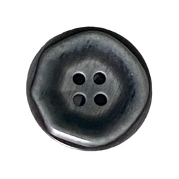 Plastikknap med 4 huller Gråsort