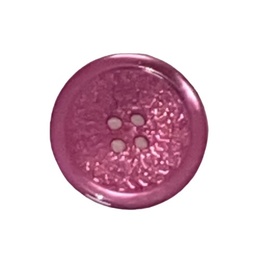 Plastikknap med 4 huller 18 mm Pink