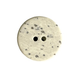 Plastikknap med grå prikker 25 mm