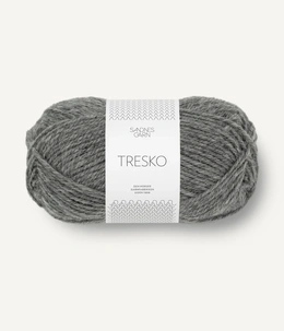 Strømpegarn Tresko 1042 Grå