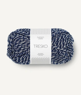 Garn til strømper Tresko 5864 Marine/Grå