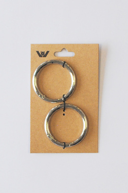 Rund karabinhage med fjederlås Ø32 mm