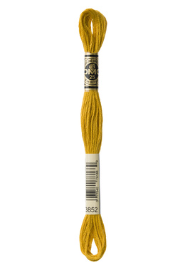 broderigarn Mouline Spécial 25 "Amagergarn" farve 3852 Gul