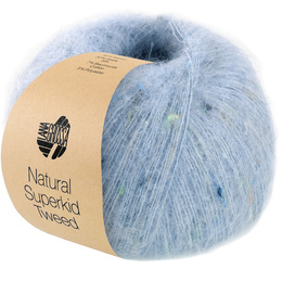 Garn Natural Superkid Tweed 618 Lyseblå
