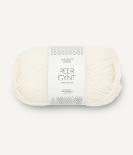 Garn Peer Gynt 1002 Hvid