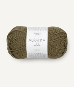 Garn Alpakka Ull 9873 Dark Olive