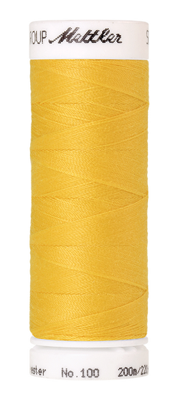 Gult polyester sytråd